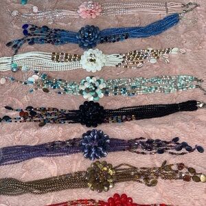 Elegant Multicolor Beaded Necklace Set